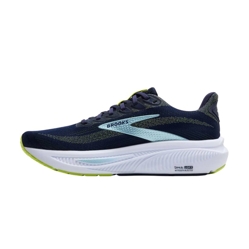 Tênis Brooks Ghost 17 Azul Verde AW25