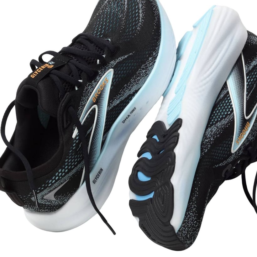 Brooks Glycerin 22 Schuhe Schwarz Blau AW25