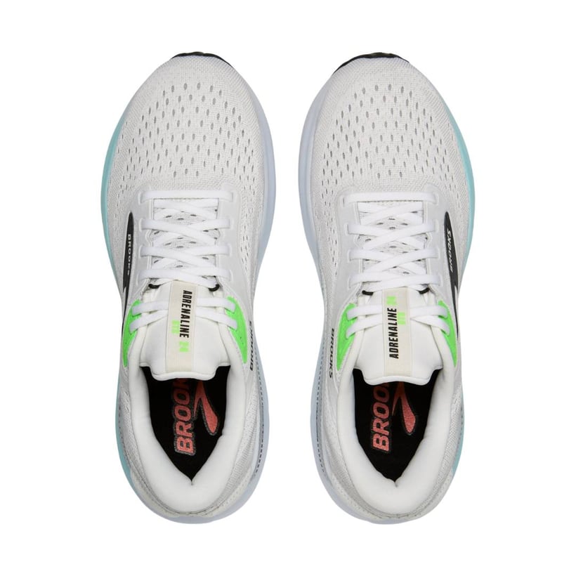 Tênis Brooks Adrenaline GTS 24 Branco Azul AW25
