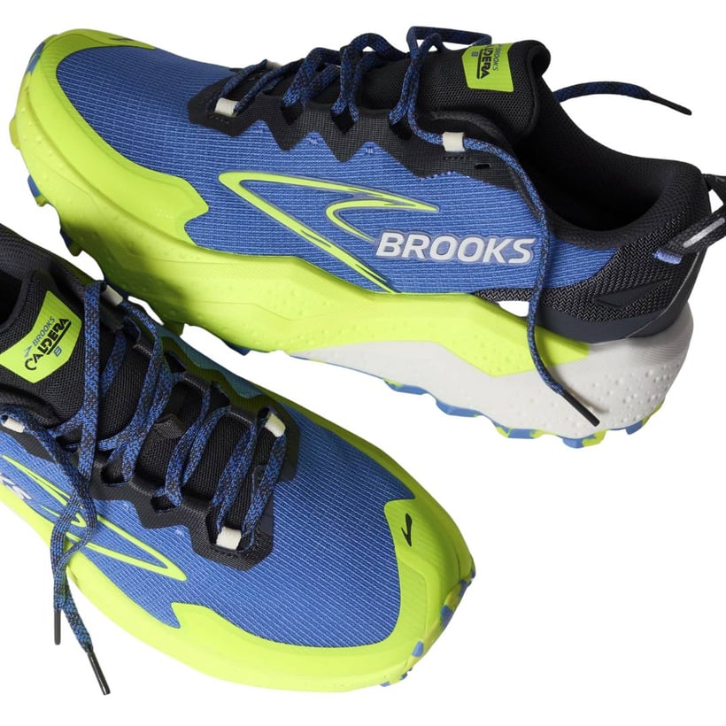 Brooks Caldera 8 Schuhe Blau Gelb AW25