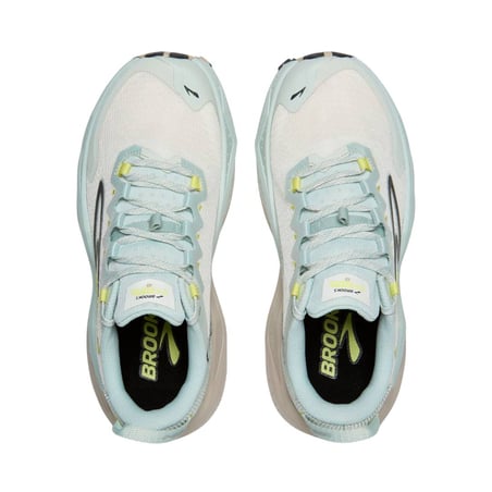 Chaussures Brooks Caldera 8 Beige Bleu AW25 Femme