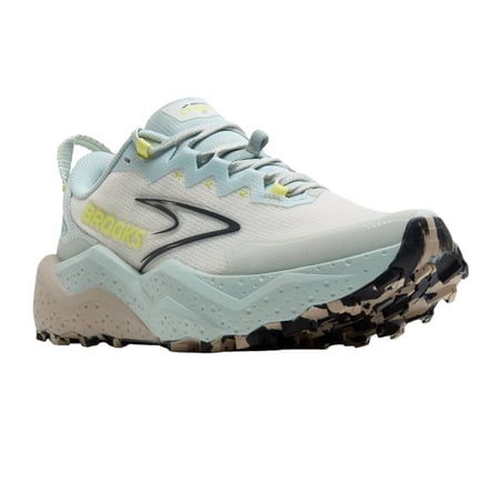 Brooks Caldera 8 Beige Blauw AW25 Dames Sneakers