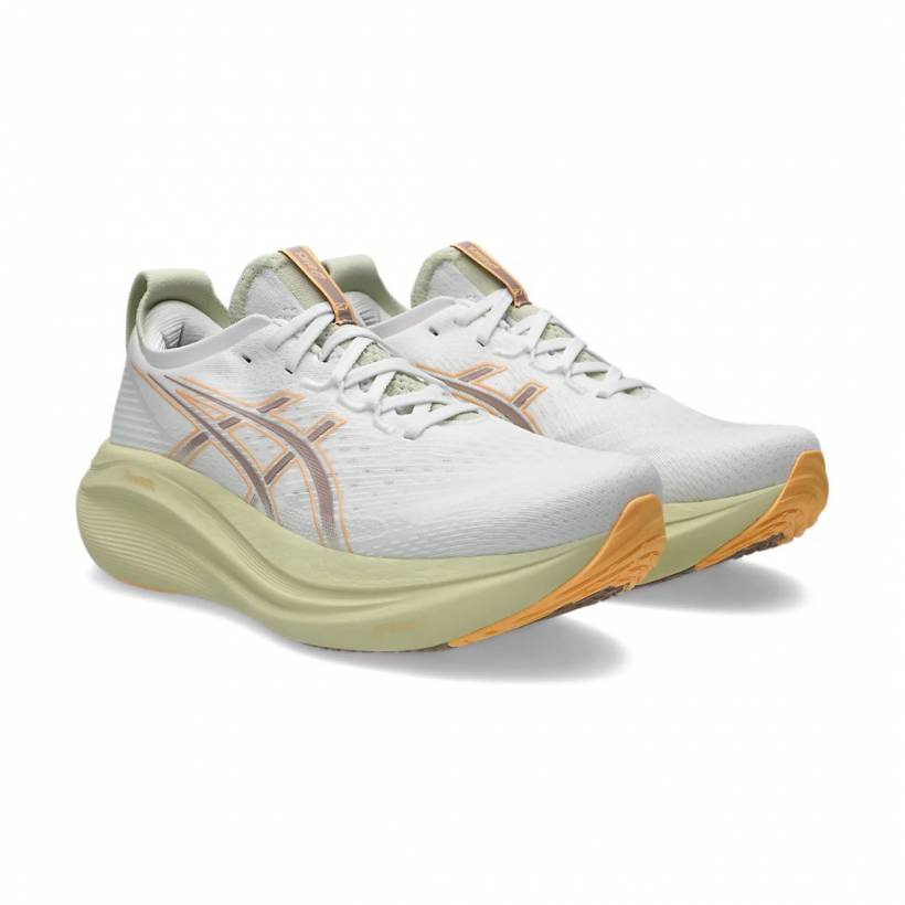 Chaussures Asics Gel-Nimbus 27 Blanc Vert AW25