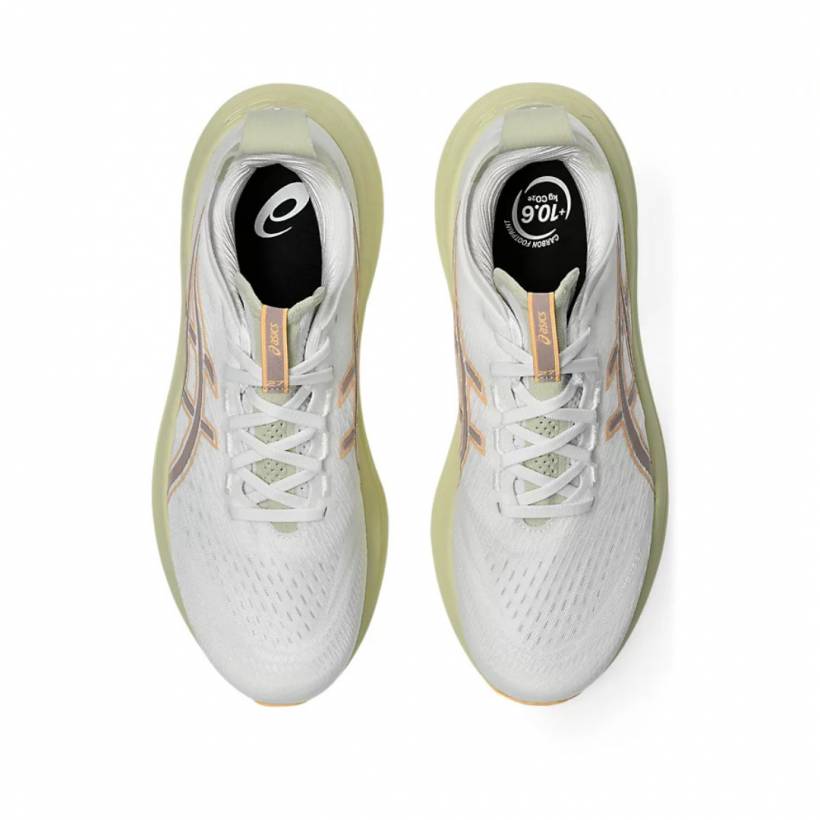 Asics Gel-Nimbus 27 Shoes White Green AW25