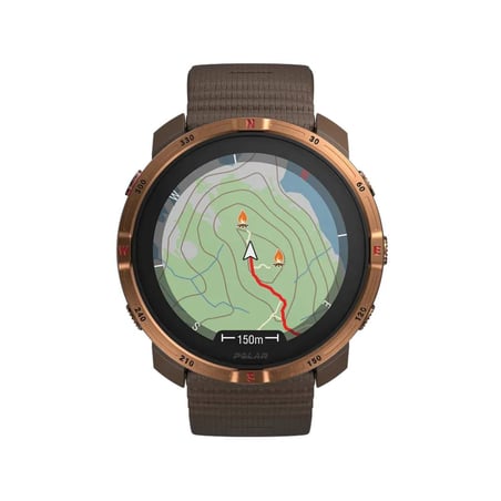 Montre Polar Grit X2 Marron