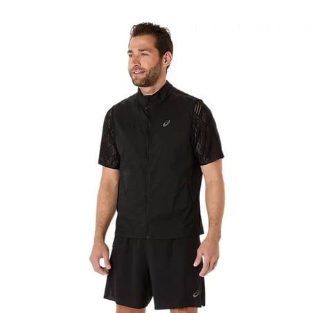Colete Asics Metarun Packable Gilet Preto
