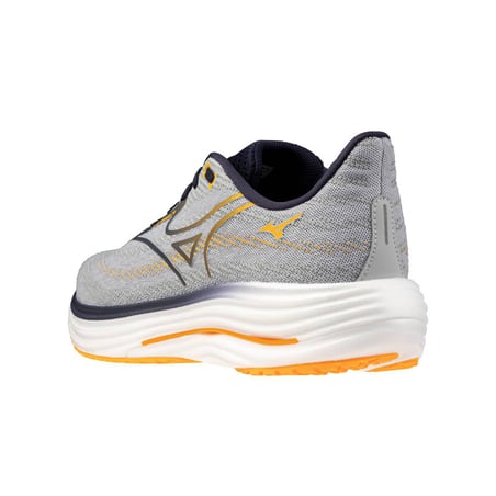 Tênis Mizuno Wave Rider 29 Cinza Laranja AW25