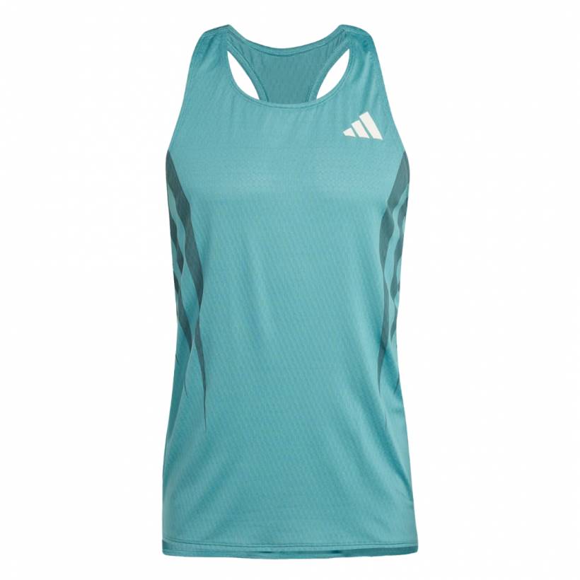 Adidas Adizero Sleeveless Blue Shirt