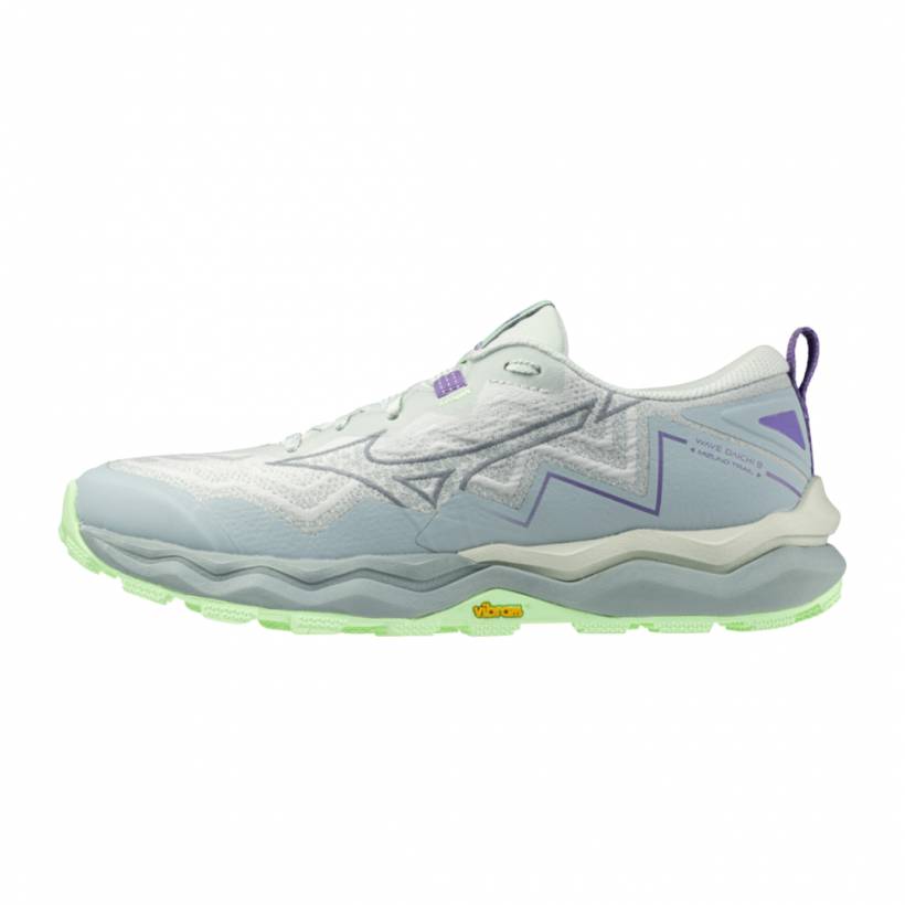 Mizuno Wave Daichi 9 Wit Blauw SS25 Dames Hardloopschoenen