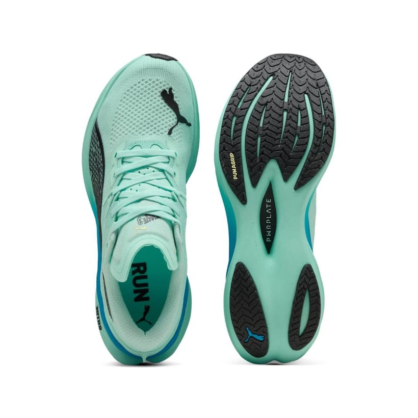 Tênis Puma Deviate Nitro 3 Verde Azul AW25