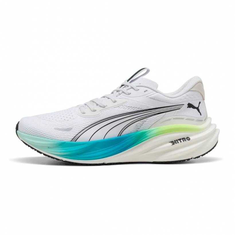 Scarpe Puma Magnify NITRO 3 Bianco Verde AW25