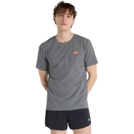 Maglietta New Balance Race Day Ultra Light Manica Corta Grigio Arancione