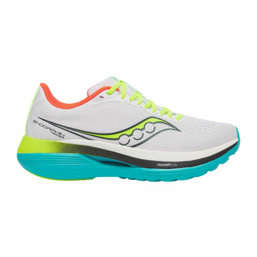 Saucony Endorphin Trainer Wit Groen AW25 Sneakers