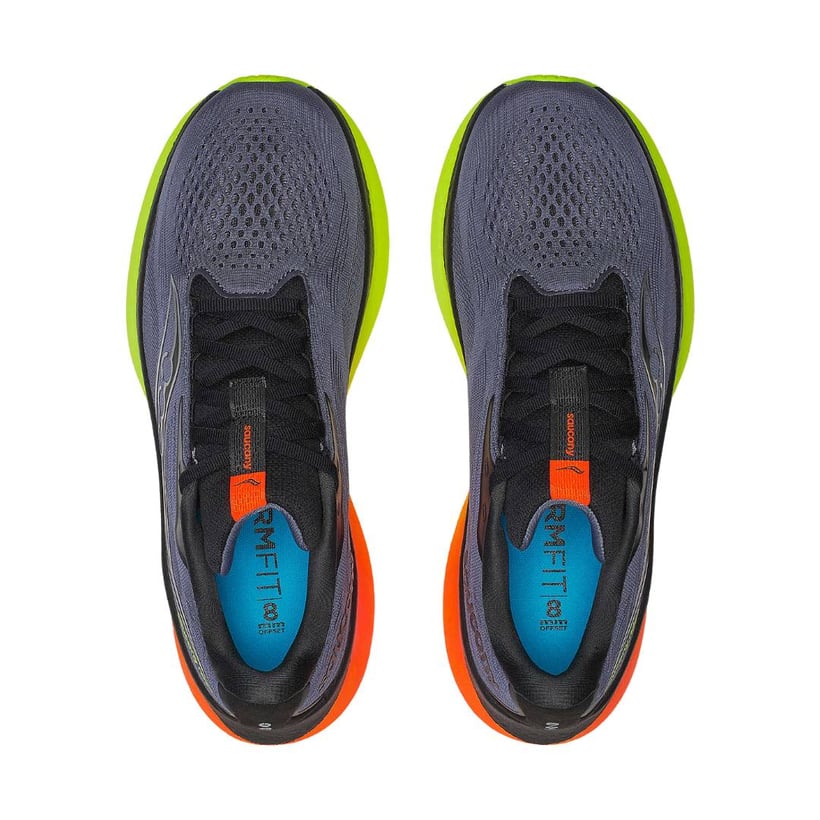 Scarpe Saucony Ride 18 Grigio Giallo AW25