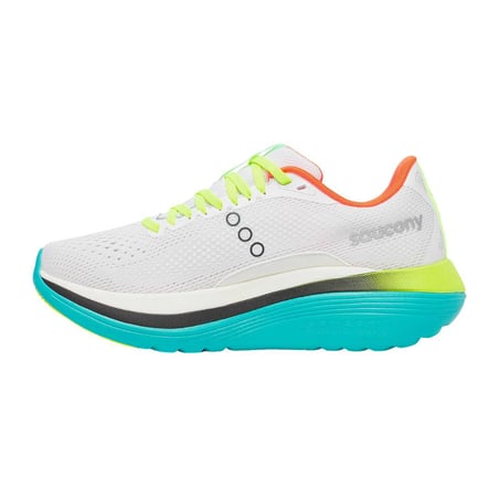 Tênis Saucony Endorphin Trainer Branco Verde AW25 Mulher