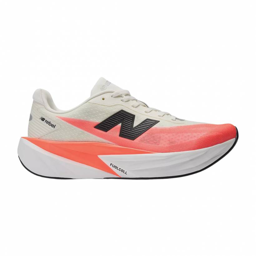 Chaussures New Balance FuelCell Rebel v5 Blanc Rouge AW25