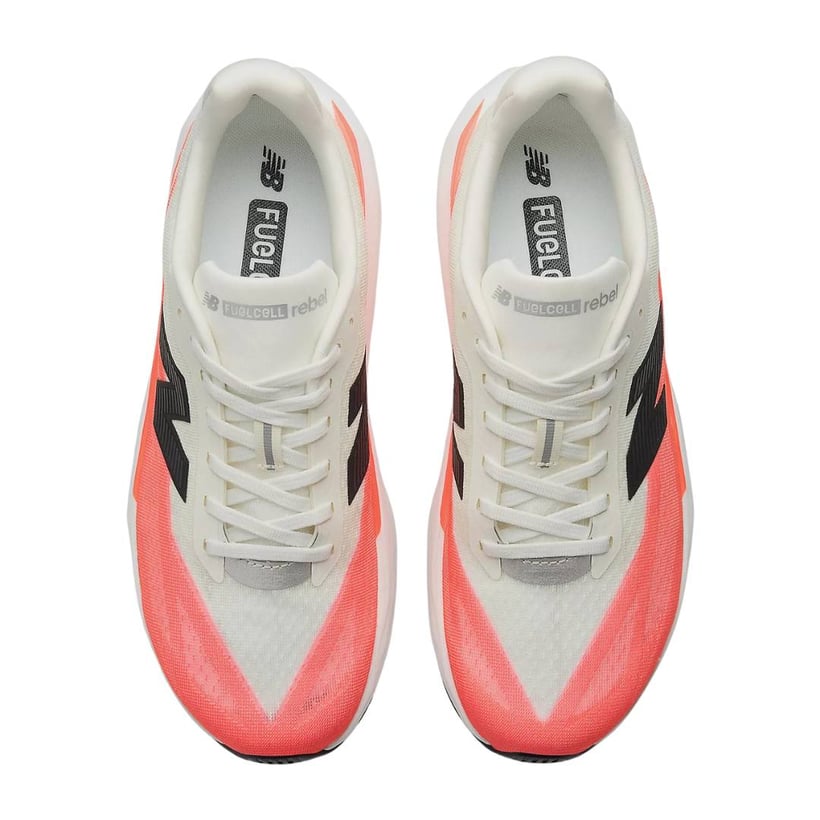 New Balance FuelCell Rebel v5 White Red AW25 Shoes