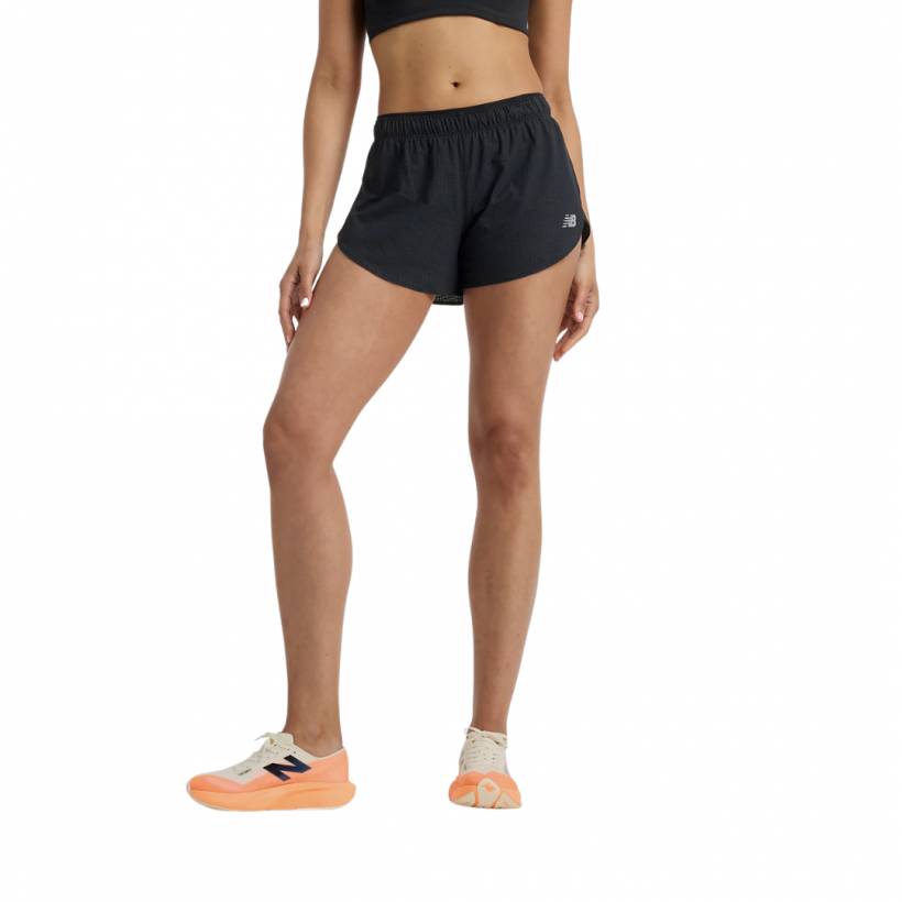 Pantalón Corto New Balance RC Ultra Light Split 3" Negro Mujer