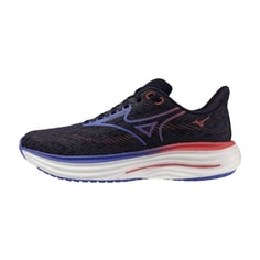 Tênis Mizuno Wave Rider 29 Preto Roxo Vermelho AW25 Feminino