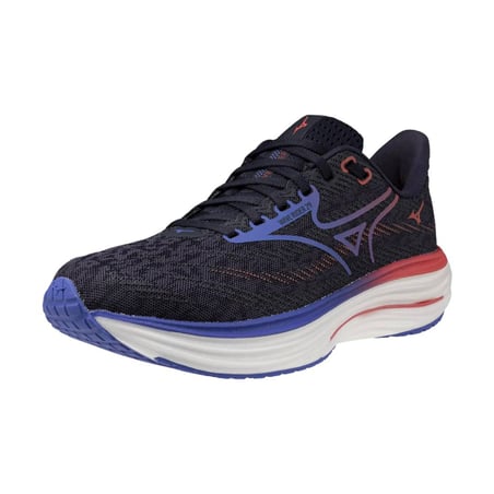 Scarpe Mizuno Wave Rider 29 Nero Viola Rosso AW25 Donna