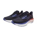 Tênis Mizuno Wave Rider 29 Preto Roxo Vermelho AW25 Feminino