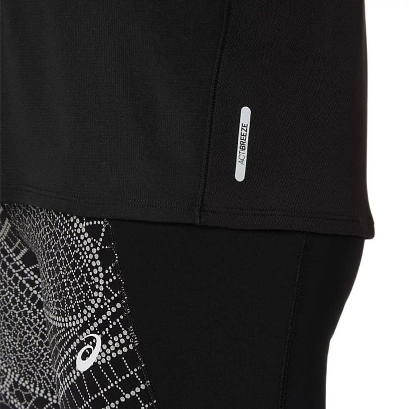 Camiseta Asics Road Lite Show LS Preto Mulher