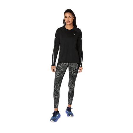 Asics Road Lite Show LS Schwarz Damen T-Shirt