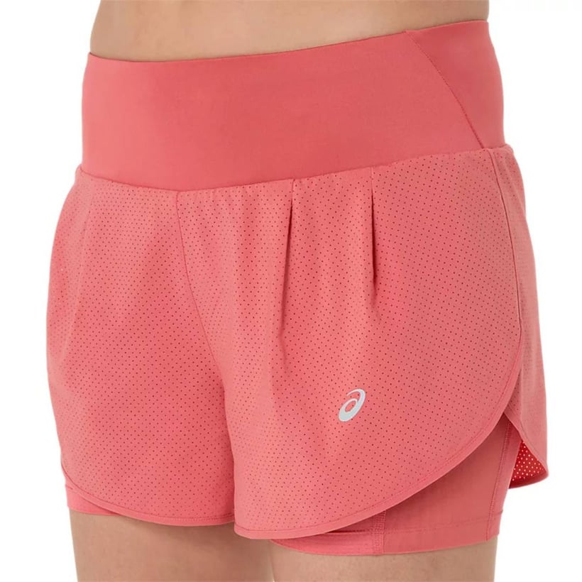 Asics Road 2-N-1 3.5IN Short Rosa Damen
