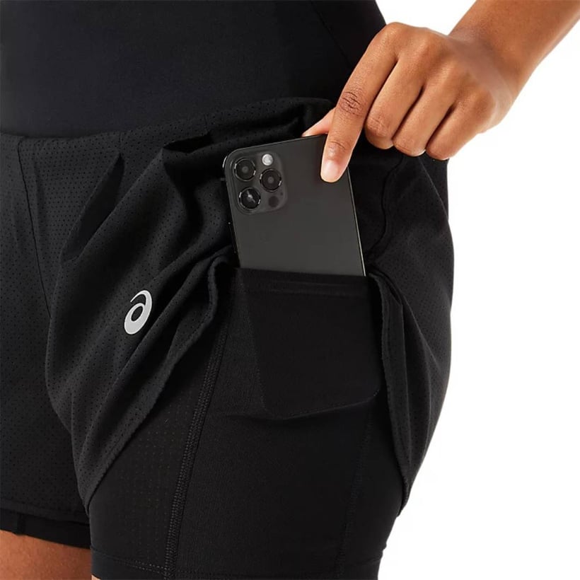 Asics Road 2-N-1 3.5IN Shorts Schwarz Damen