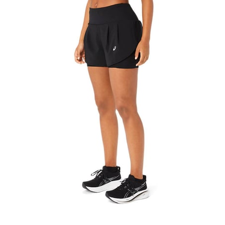 Spodenki Asics Road 2-N-1 3.5IN czarne damskie