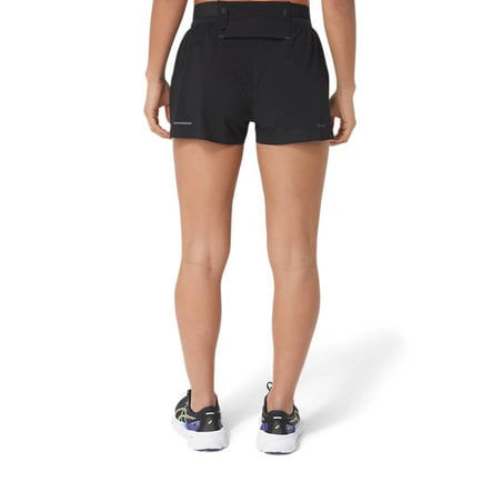 Pantalón Corto Asics Metarun Split Negro Mujer