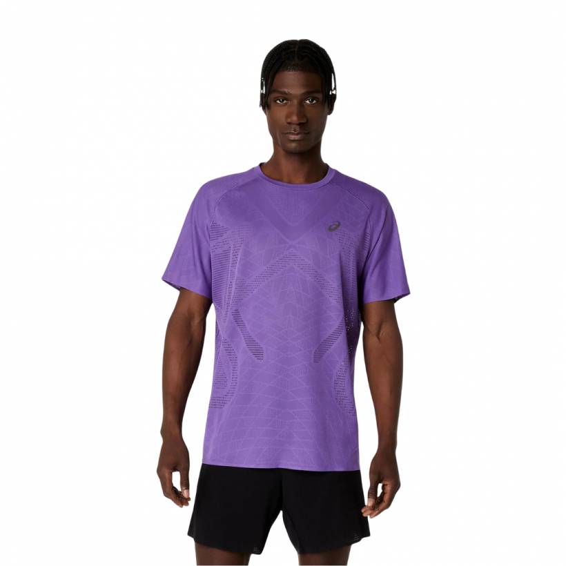 Maglietta Asics Metarun SS Manica Corta Viola