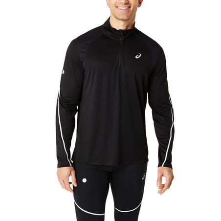 Asics Road Lite-Show 1/2 Zip Shirt Zwart