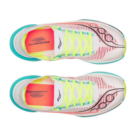 Chaussures Saucony Endorphin Elite 2 Blanc Bleu AW25 Unisexe