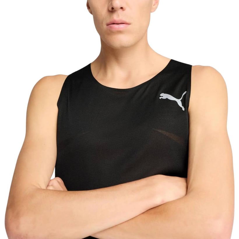 Camiseta Puma Raceday Ultraspun Sin Mangas Negro