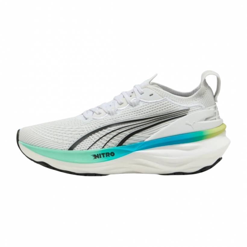Zapatillas Puma ForeverRun NITRO 2 Blanco Azul AW25 Mujer
