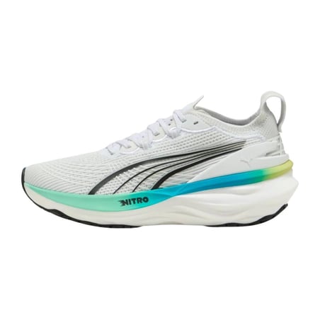 Puma ForeverRun NITRO 2 Wit Blauw AW25 Dames Sneakers