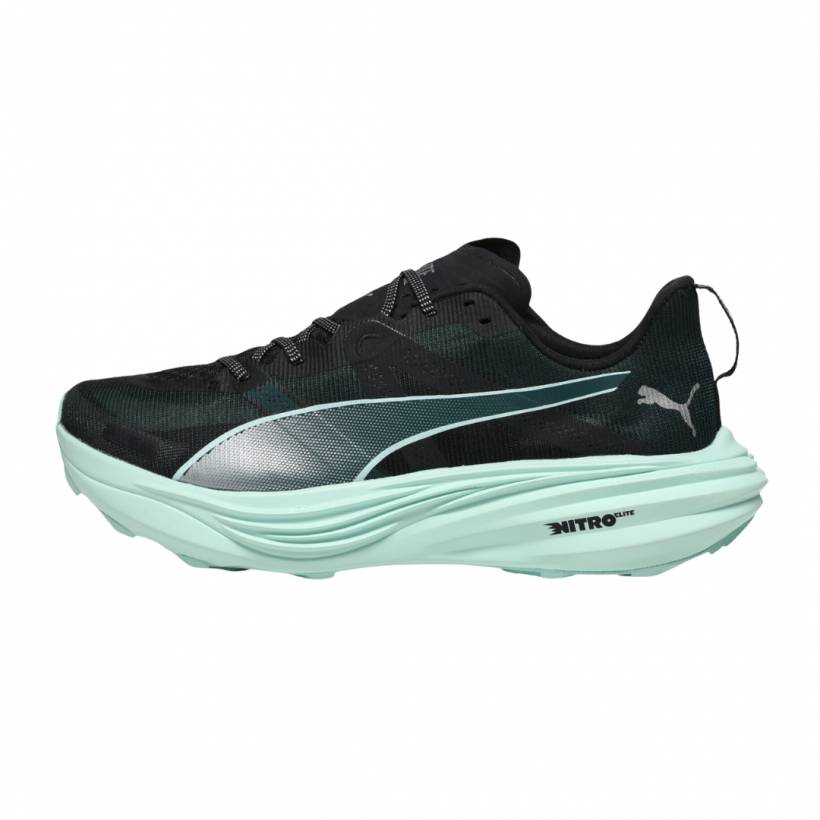 Tênis Puma Deviate Nitro Elite Trail Preto Azul AW25