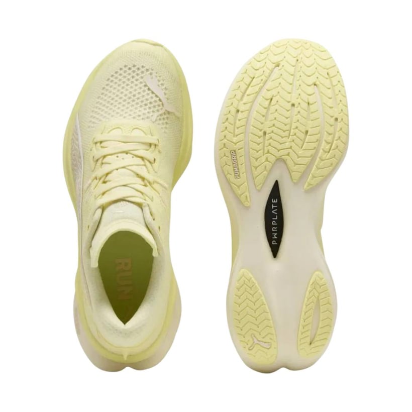 Chaussures Puma Deviate Nitro 3 Jaune Blanc...