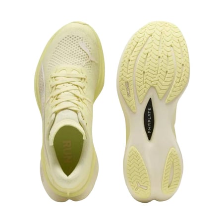 Tênis Puma Deviate Nitro 3 Amarelo Branco AW25 Mulher
