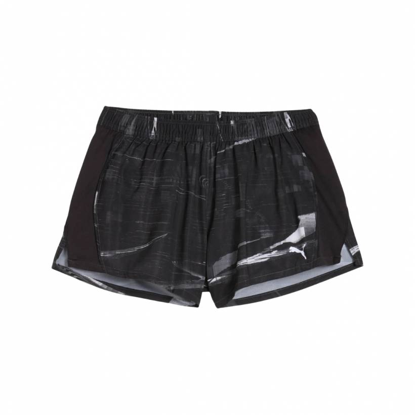 Puma Run Velocity AOP 3" Shorts Zwart Dames