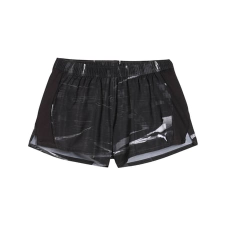 Short Puma Run Velocity AOP 3" Preto Feminino