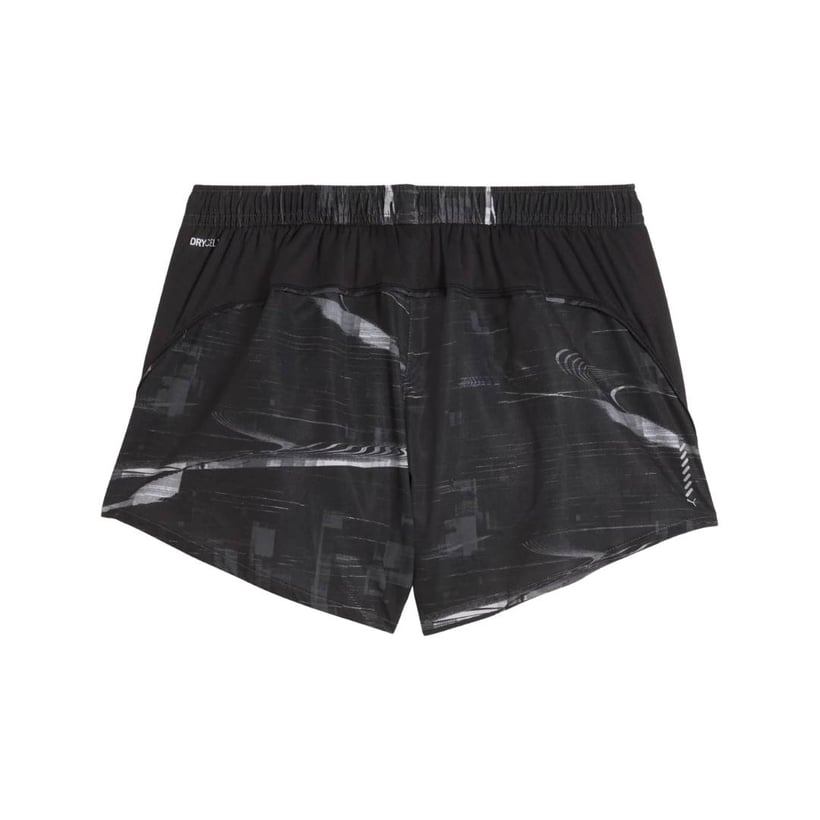 Short Puma Run Velocity AOP 3" Preto Feminino
