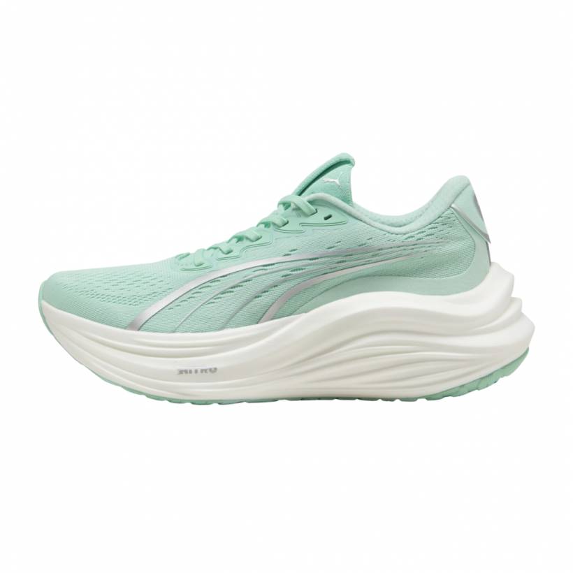 Zapatillas Puma MagMax NITRO Verde Azul AW25 Mujer