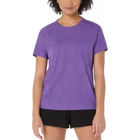 Asics Metarun SS korte mouwen paars dames T-shirt