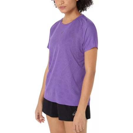 Maglietta Asics Metarun SS Manica Corta Viola Donna