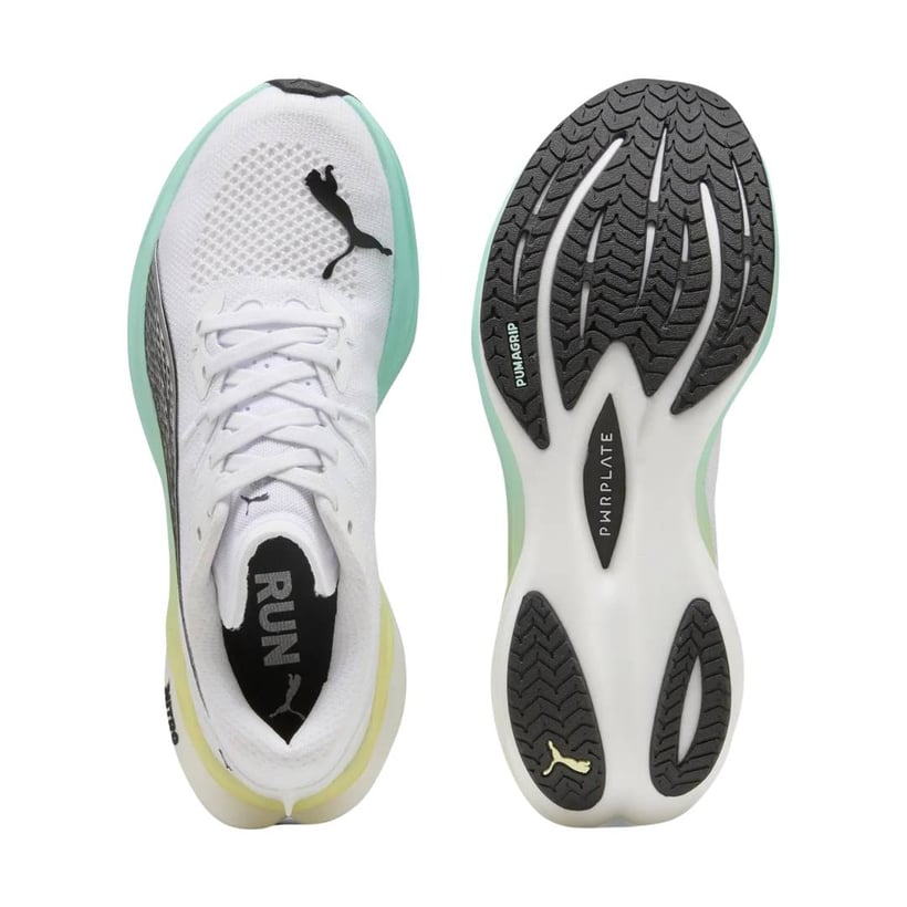 Scarpe Puma Deviate Nitro 3 Bianco Verde AW25...
