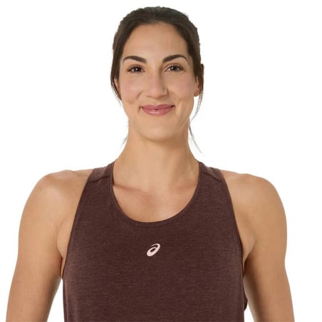 Canotta senza maniche Asics Nagino Run Adjustable Tank Marrone Donna