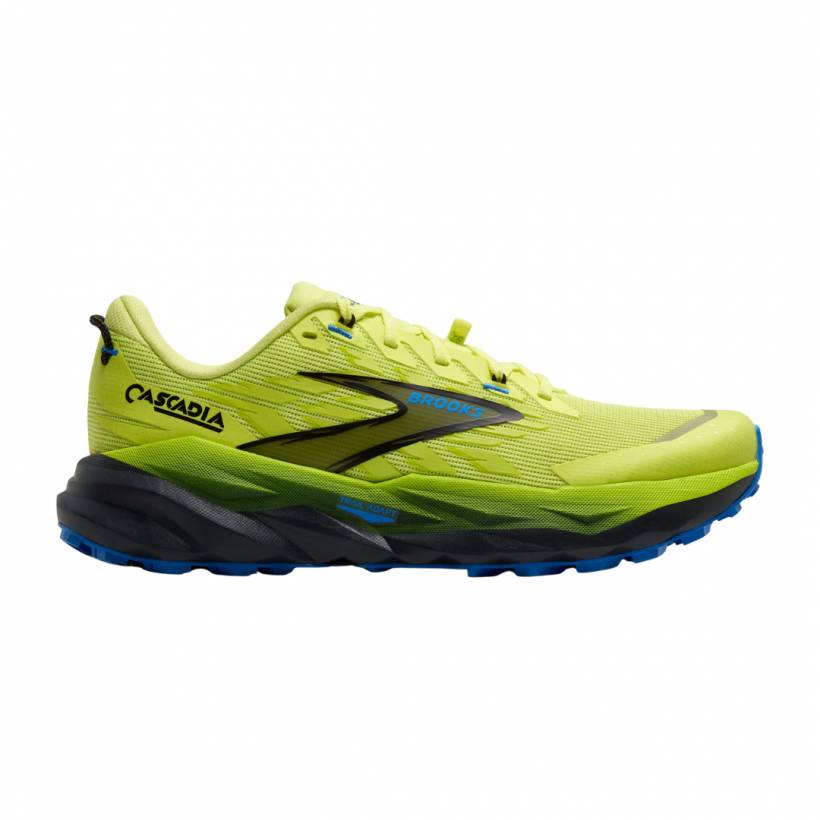 Brooks Cascadia 19 Geelblauwe AW25 Sneakers