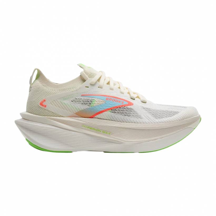 Brooks Hyperion Max 3 Wit Groene AW25 Sneakers